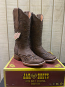 JAR BOOTS Women's Western Boot Nobuck Cafe 3348 SH