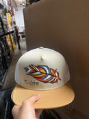 EL VIEJON Men's Feather Flat Visor Cap, Khaki