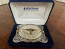 MONTANA Silversmiths Cantle Roll Buckle Silver