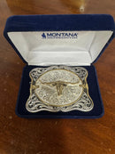 MONTANA Silversmiths Cantle Roll Buckle Silver
