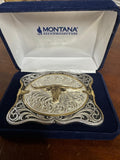 MONTANA Silversmiths Cantle Roll Buckle Silver