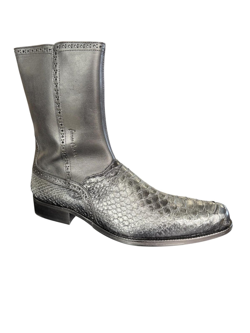CUADRA Men's Franco Cuadra Grey Python R/ Black Cowhide Boot FC880