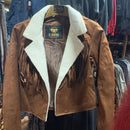 EL GENERAL Women's Sherpa Nobuck Jacket, Tan