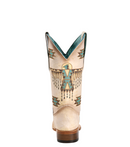 BOTAS CORRAL Bota vaquera bordada Circle G By Corral® para mujer con punta cuadrada Z5219