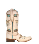 BOTAS CORRAL Bota vaquera bordada Circle G By Corral® para mujer con punta cuadrada Z5219