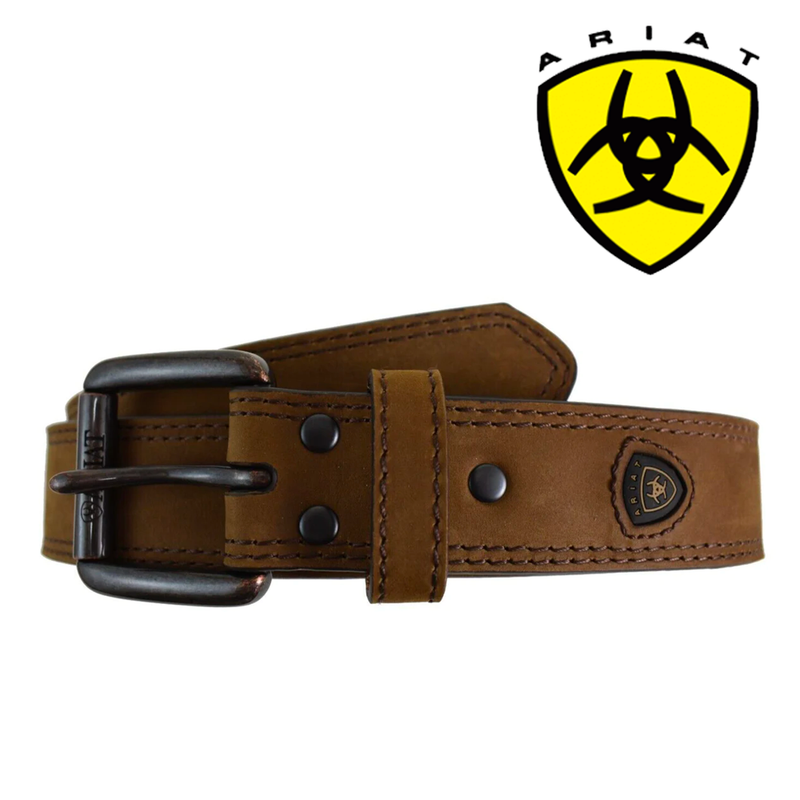 ARIAT Men's Belt Leather Double Stitch A1012702