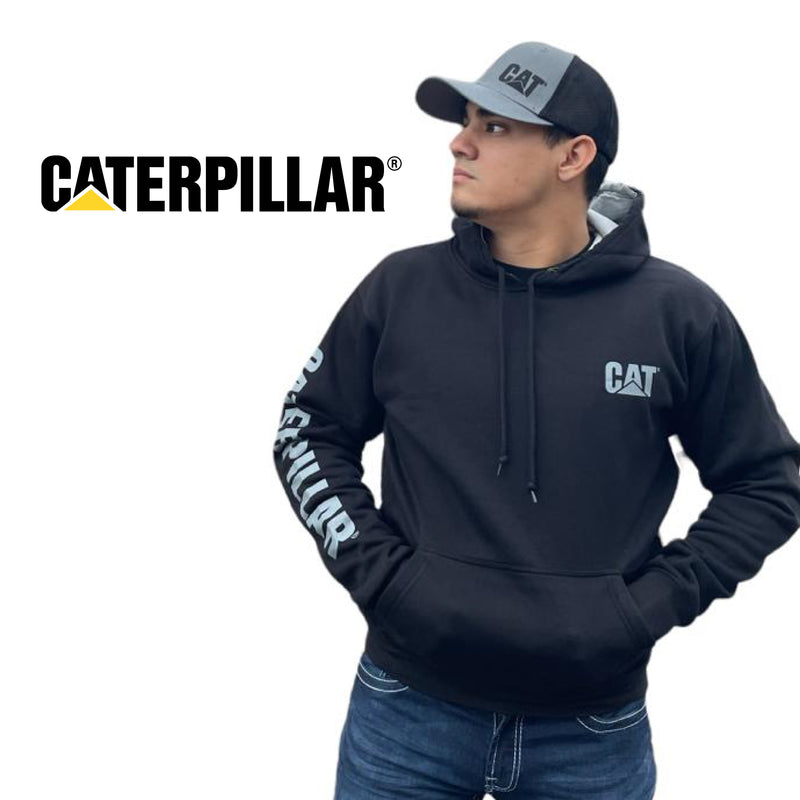 CATERPILLAR Men's Trademark  Contrast Banner Hoodie 1910149