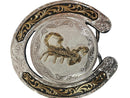 MONTANA SILVERSMITH Herradura de escorpión de dos tonos para hombre, personalizada, 61375 
