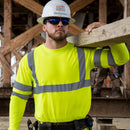 CATERPILLAR Men's Long Sleeve Hi-Vis Class III T-Shirt 1510456