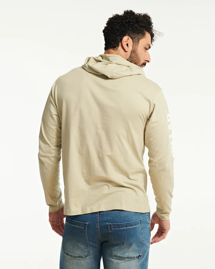 Camiseta de manga larga con capucha y estampado UPF para hombre CAT 1510425 