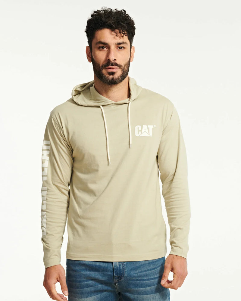 Camiseta de manga larga con capucha y estampado UPF para hombre CAT 1510425 
