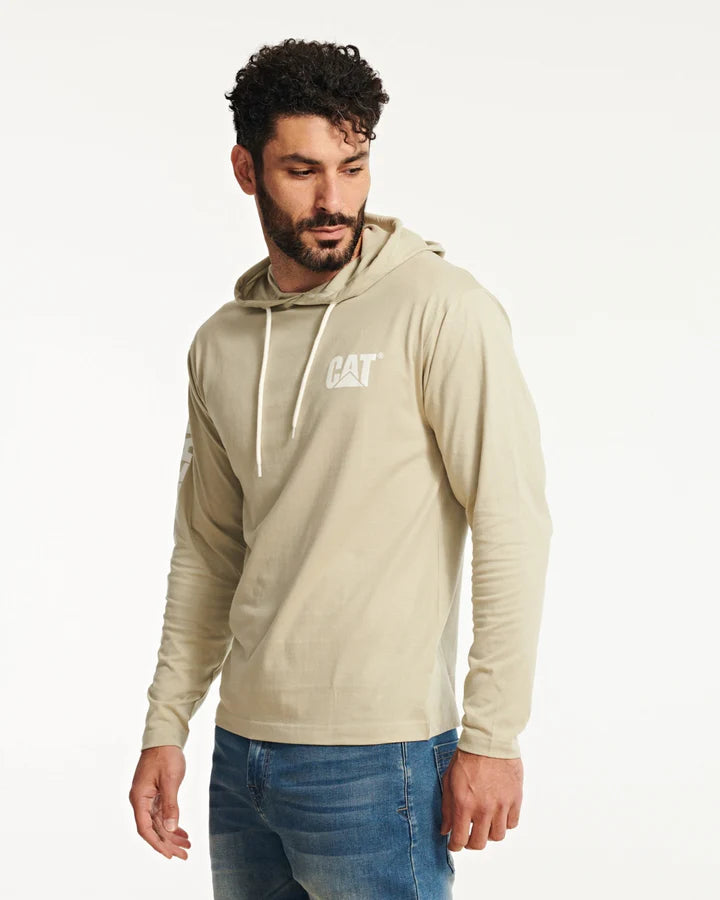 Camiseta de manga larga con capucha y estampado UPF para hombre CAT 1510425 