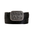 ARIAT Women's Rhinestone Filigree Belt, Black