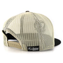 EL VIEJON Comanche Flat Visor Cap, Brown