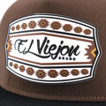 EL VIEJON Comanche Flat Visor Cap, Brown