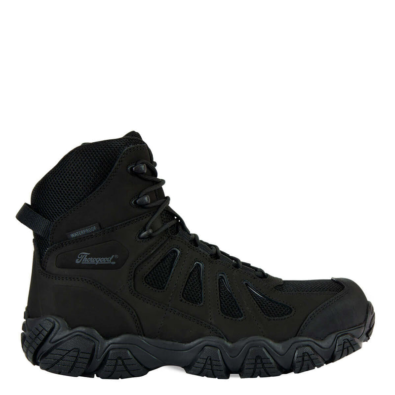 THOROGOOD Men's Crosstrex Series Safety Toe Side Zip BBP Waterproof 6″ Hiker 804-6290