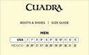 CUADRA Men's Copper Leather Caiman Laser & Embroidery Square Toe CU456