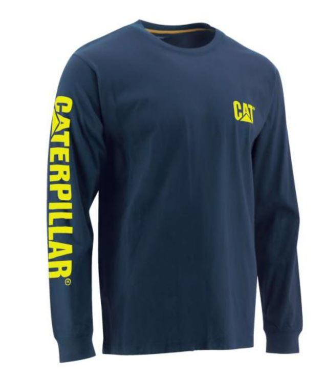 CATERPILLAR Men's Trademark Banner Long Sleeve T-Shirt 1510034