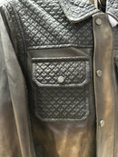 CUADRA CHAQUETA DE HOMBRE CON COSTURA DE CORDERO A MANO JC230