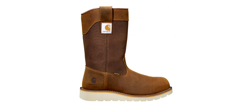 CARHARTT Men's Wellington Wedge Boot 10 Inch  Round Toe Waterproof Soft Toe Work Boots FW1032