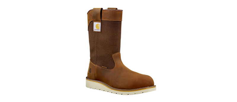 CARHARTT Men's Wellington Wedge Boot 10 Inch Round Toe Waterproof Steel toe Work Boots FW1232