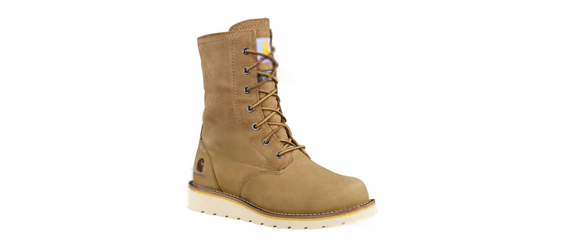 CARHARTT Women's Wedge Fold Down Winter Boot 8 Inch Waterproof Insulated Soft Toe  Work Boot FW8069