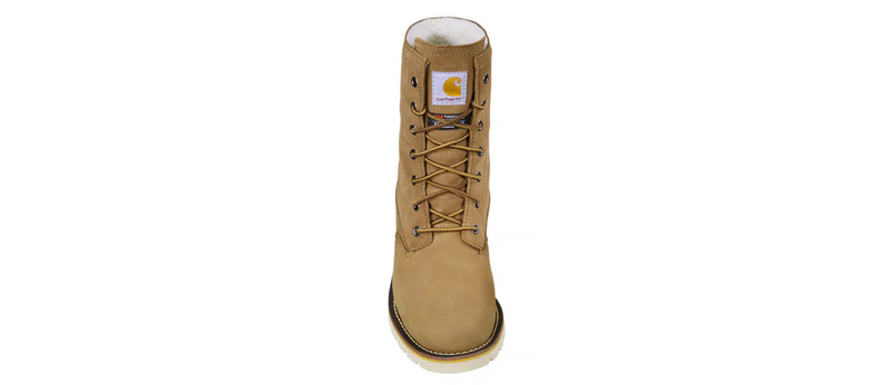 CARHARTT Women's Wedge Fold Down Winter Boot 8 Inch Waterproof Insulated Soft Toe  Work Boot FW8069