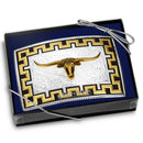 MONTANA Silversmiths Honor and Grit Buckle with Longhorn