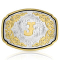 MONTANA Silversmiths Western Initial J Buckle