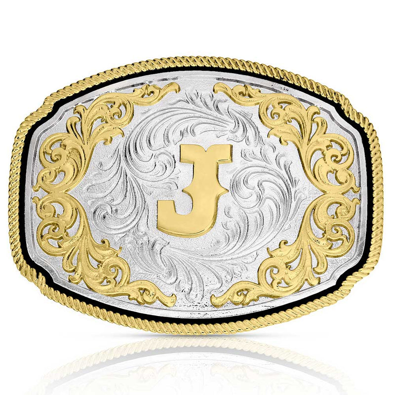 MONTANA Silversmiths Western Initial J Buckle