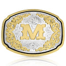 MONTANA Silversmiths Western Initial M Buckle