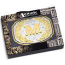 MONTANA Silversmiths Western Initial M Buckle