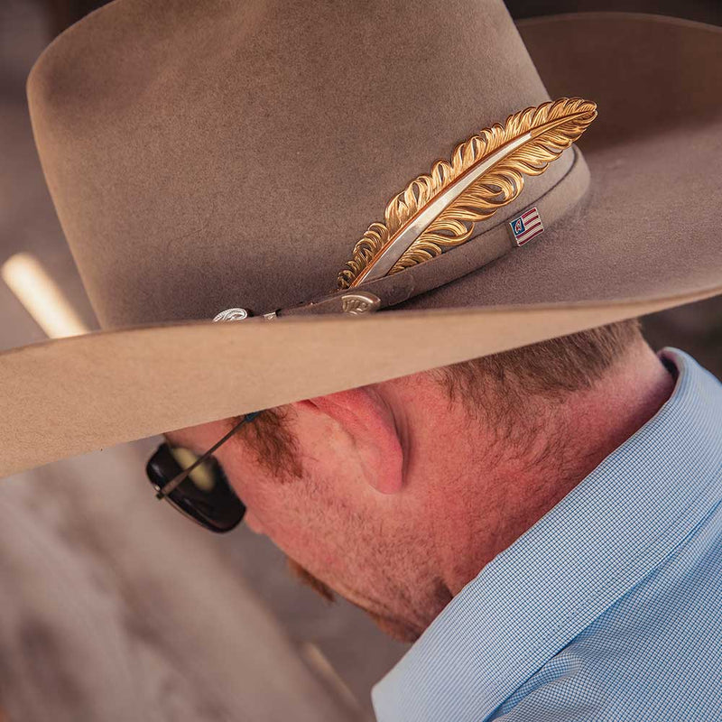 MONTANA Silversmiths Golden Hat Feather