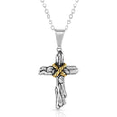 MONTANA Silversmiths Rugged Faith Cross Necklace