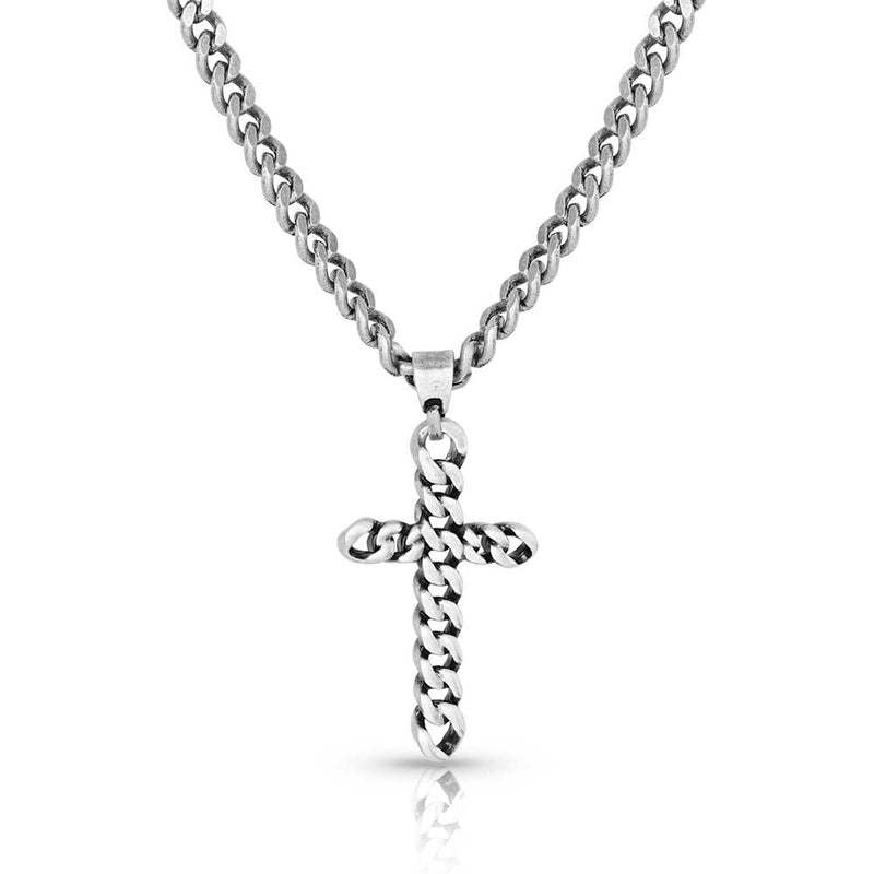 MONTANA Silversmiths Braided Cross Necklace