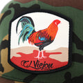 EL VIEJON Gallo Camo Flat Visor Cap , Camo