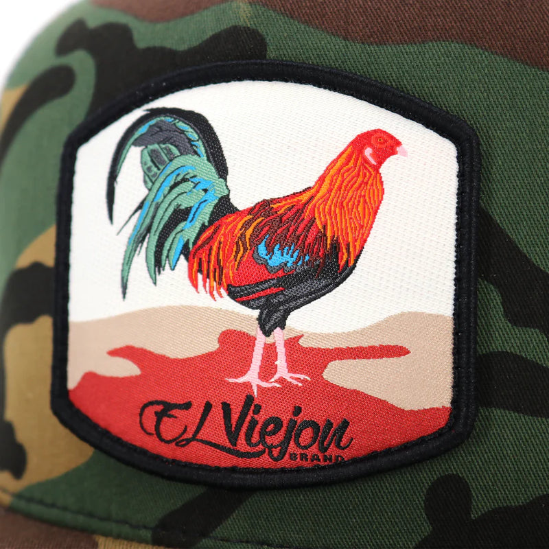 EL VIEJON Gallo Camo Flat Visor Hat