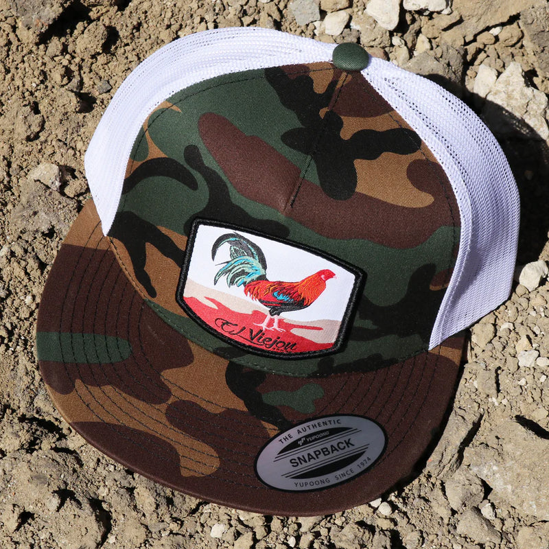 EL VIEJON Gallo Camo Flat Visor Hat