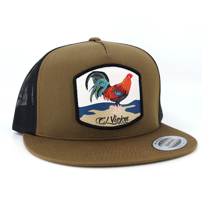 EL VIEJON Gallo Coyote/Black Flat Visor Hat