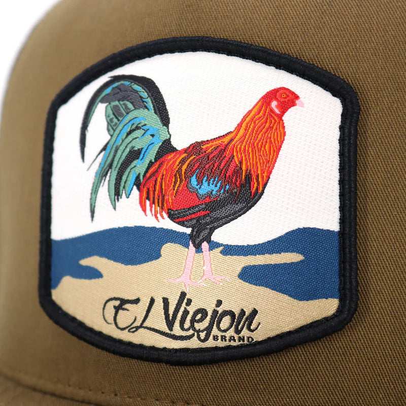 EL VIEJON Gallo Coyote/Black Flat Visor Hat