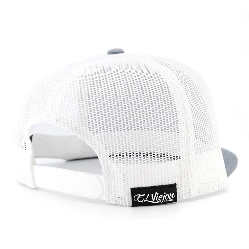 EL VIEJON Gallo Heather/White Flat Visor Hat