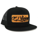 EL VIEJON EV Patch (Camel Patch) Flat Visor Cap, Black