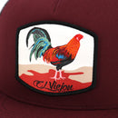 EL VIEJON Gallo Maroon/Charcoal Flat Visor Hat