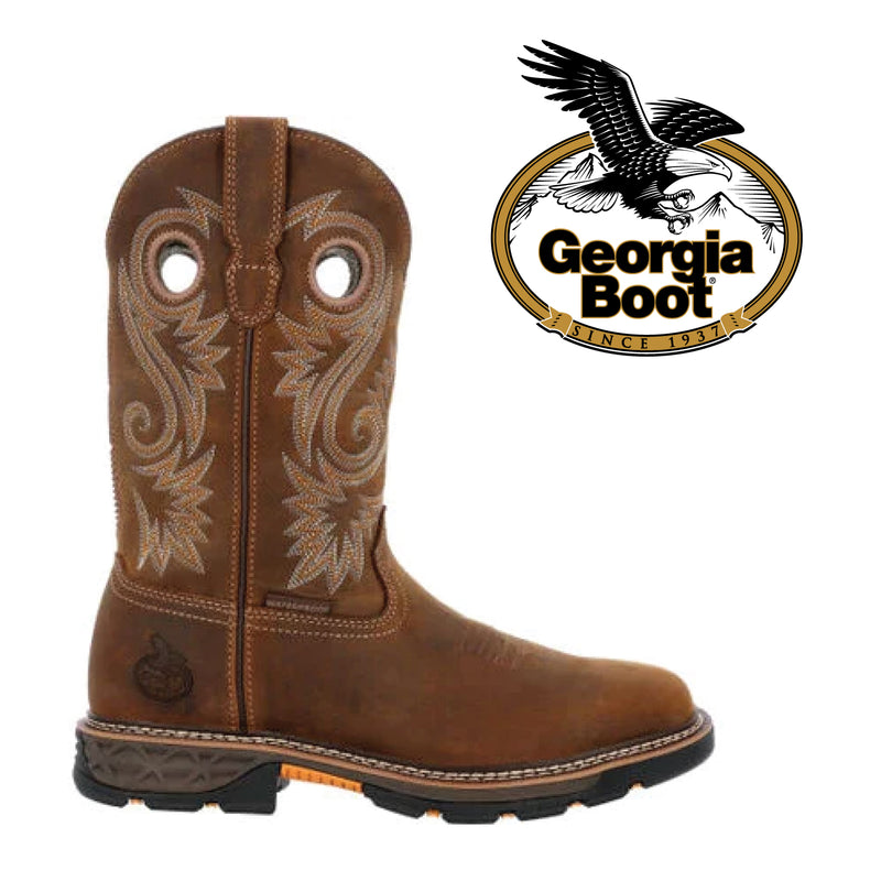GEORGIA BOOT Men's CARBO-TEC FLX Soft Toe Waterproof  Work Boot GB00649