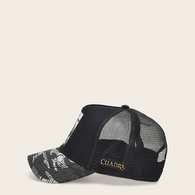 CUADRA Men's Snapback Cap With Caiman Patch CC110