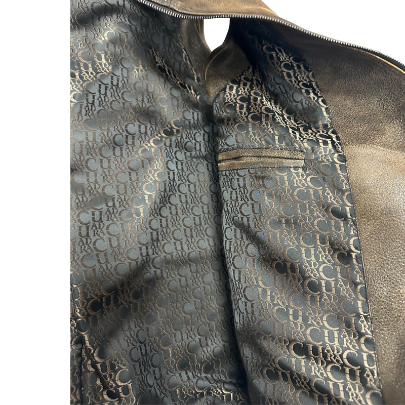 CUADRA Men's Zipper Vest Genuine Lamb Leather JC321