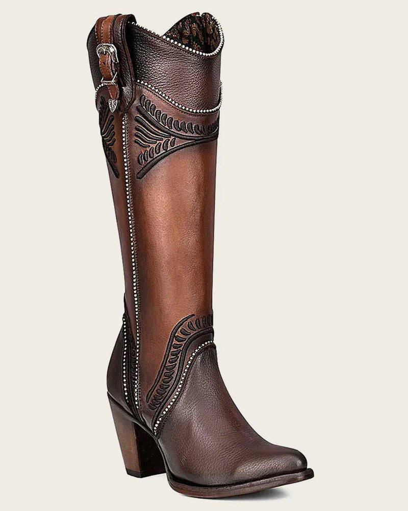 CUADRA Women’s Bovine Leather Pitbull Damaso Round Toe Western Boot CU583