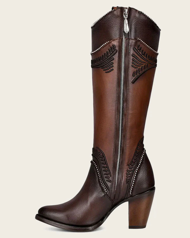 CUADRA Women’s Bovine Leather Pitbull Damaso Round Toe Western Boot CU583