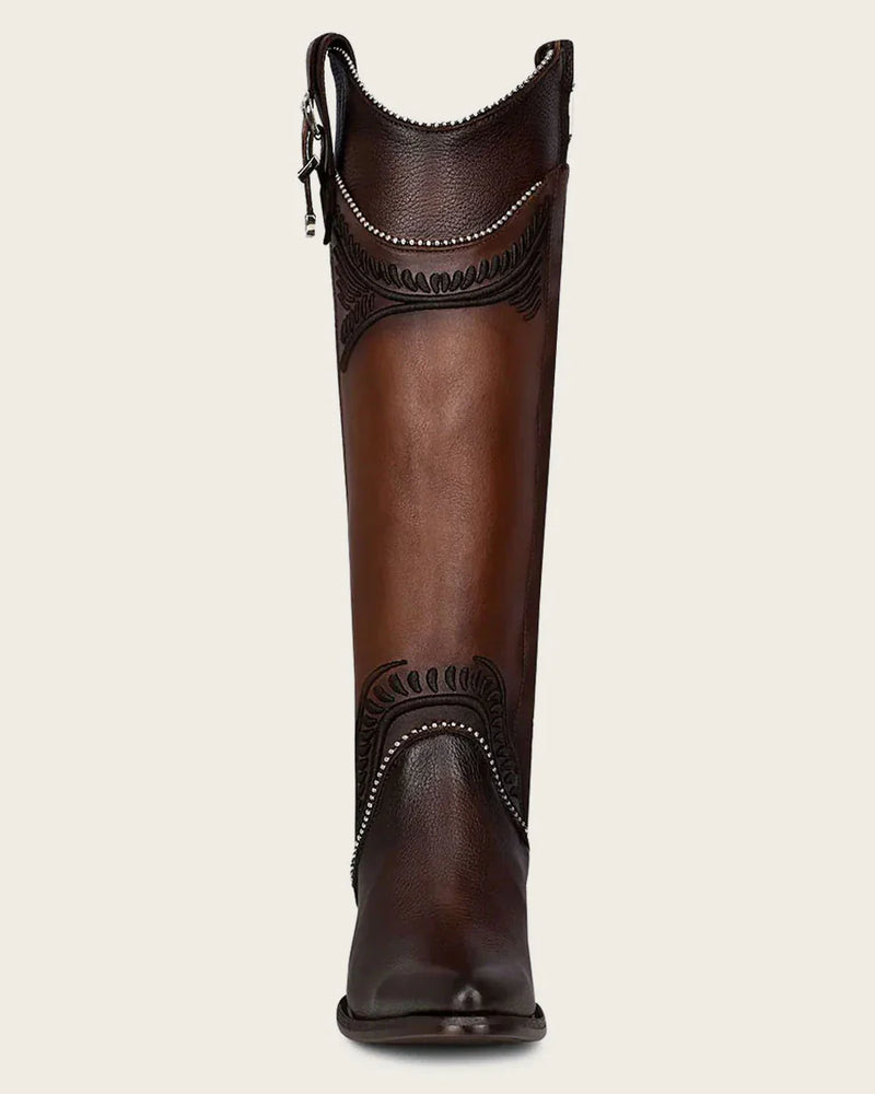 CUADRA Women’s Bovine Leather Pitbull Damaso Round Toe Western Boot CU583