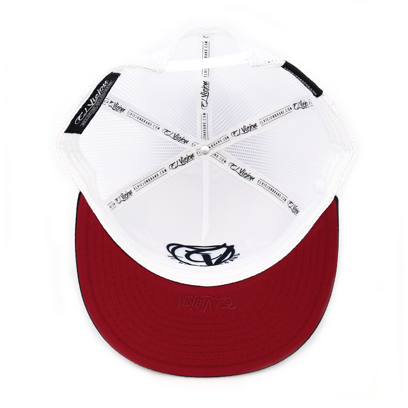EL VIEJON Men's Muchacho Alegre Flat Visor Cap, Maroon